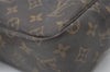 Auth Louis Vuitton Monogram Trousse Toilette 28 Clutch Hand Bag M47522 LV 0846J