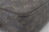 Auth Louis Vuitton Monogram Trousse Toilette 28 Clutch Hand Bag M47522 LV 0846J