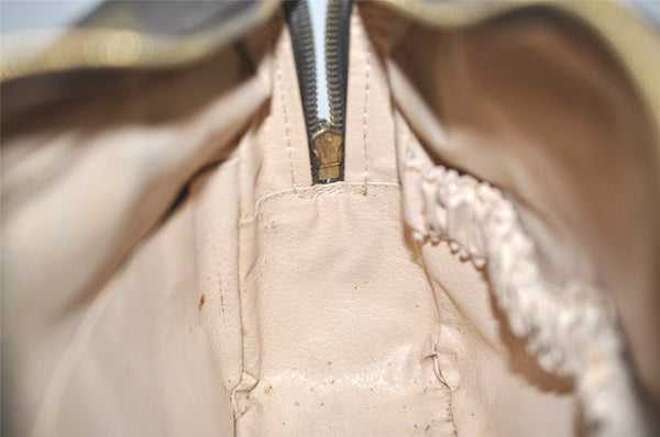 Auth Louis Vuitton Monogram Trousse Toilette 28 Clutch Hand Bag M47522 LV 0846J