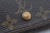 Auth Louis Vuitton Monogram Porte Monnaie Billets Tresor Wallet M61730 LV 0846K