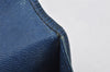 Auth Louis Vuitton Epi Pochette Porte Monnaie Credit Wallet Blue M63575 LV 0847K