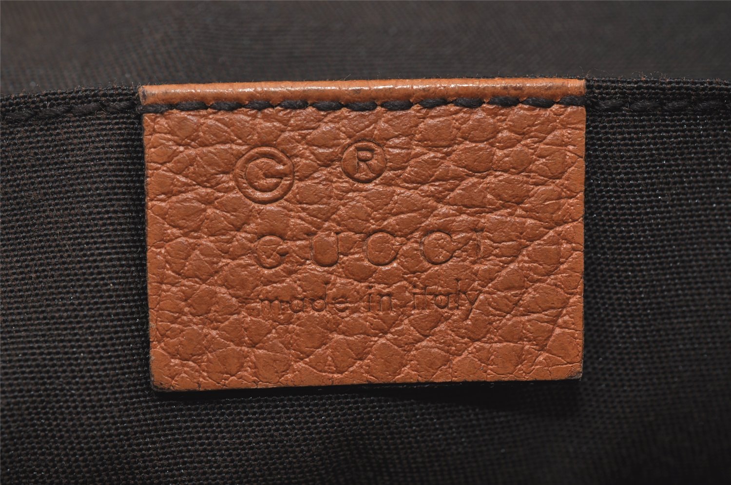 Authentic GUCCI Bamboo Clutch Hand Bag Purse Leather 376858 Brown 0848I