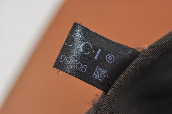 Authentic GUCCI Bamboo Clutch Hand Bag Purse Leather 376858 Brown 0848I