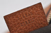Authentic GUCCI Bamboo Clutch Hand Bag Purse Leather 376858 Brown 0848I