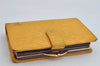 Authentic Louis Vuitton Epi Porte Monnaie Billets Viennois Wallet Yellow 0848K