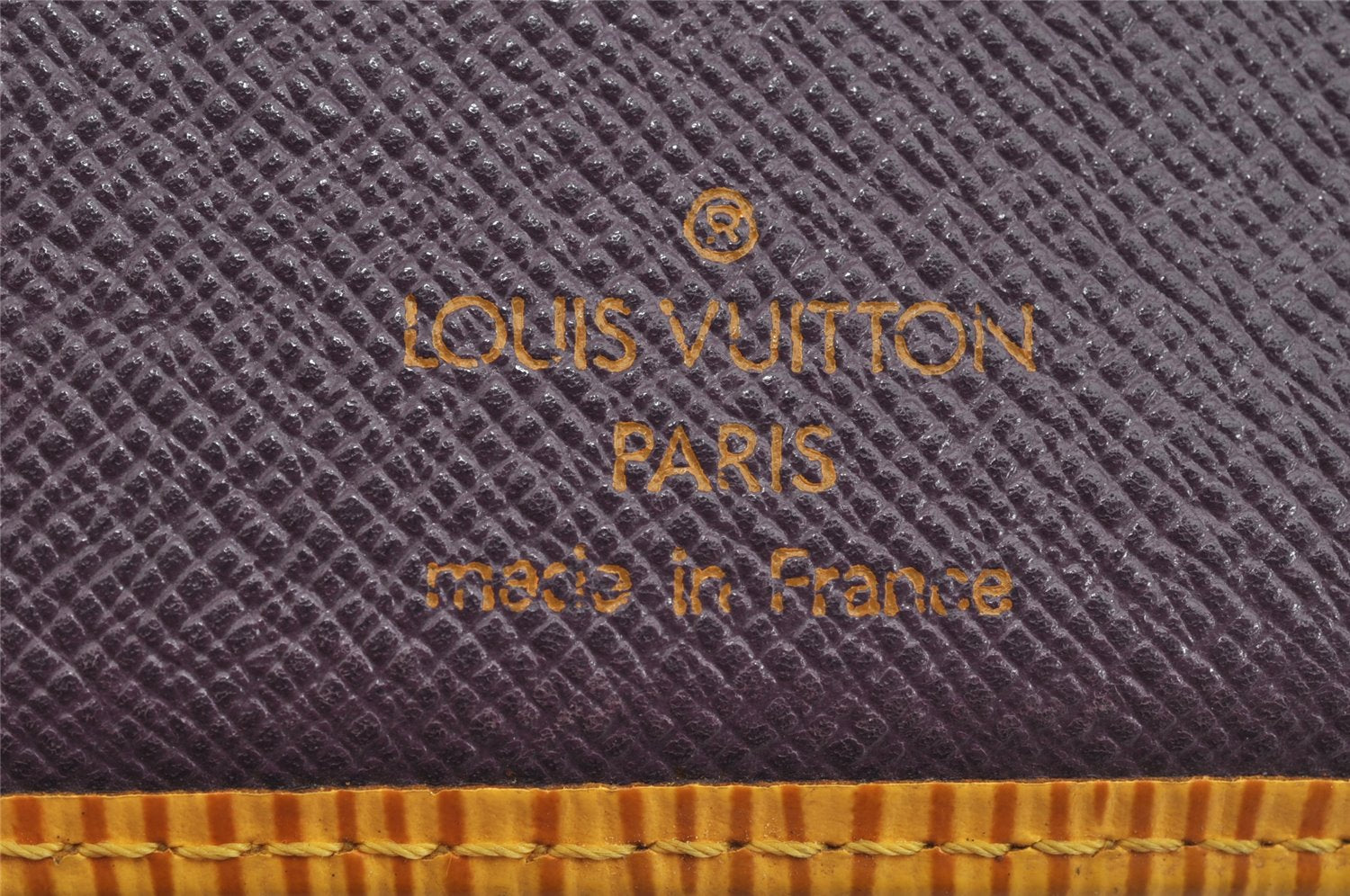 Authentic Louis Vuitton Epi Porte Monnaie Billets Viennois Wallet Yellow 0848K