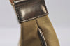 Authentic GUCCI Sherry Line Shoulder Bag Nylon Leather 0014186 Gold 0849I