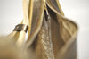 Authentic GUCCI Sherry Line Shoulder Bag Nylon Leather 0014186 Gold 0849I