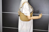 Authentic GUCCI Sherry Line Shoulder Bag Nylon Leather 0014186 Gold 0849I
