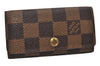 Authentic Louis Vuitton Damier Multicles 4 Key Case Holder N62631 LV 0849K