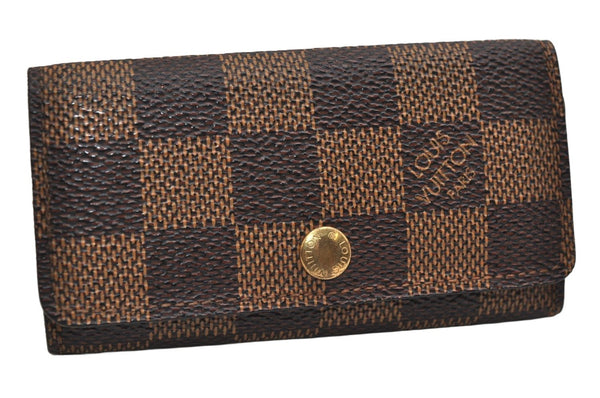 Authentic Louis Vuitton Damier Multicles 4 Key Case Holder N62631 LV 0849K