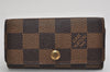 Authentic Louis Vuitton Damier Multicles 4 Key Case Holder N62631 LV 0849K