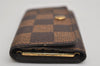 Authentic Louis Vuitton Damier Multicles 4 Key Case Holder N62631 LV 0849K