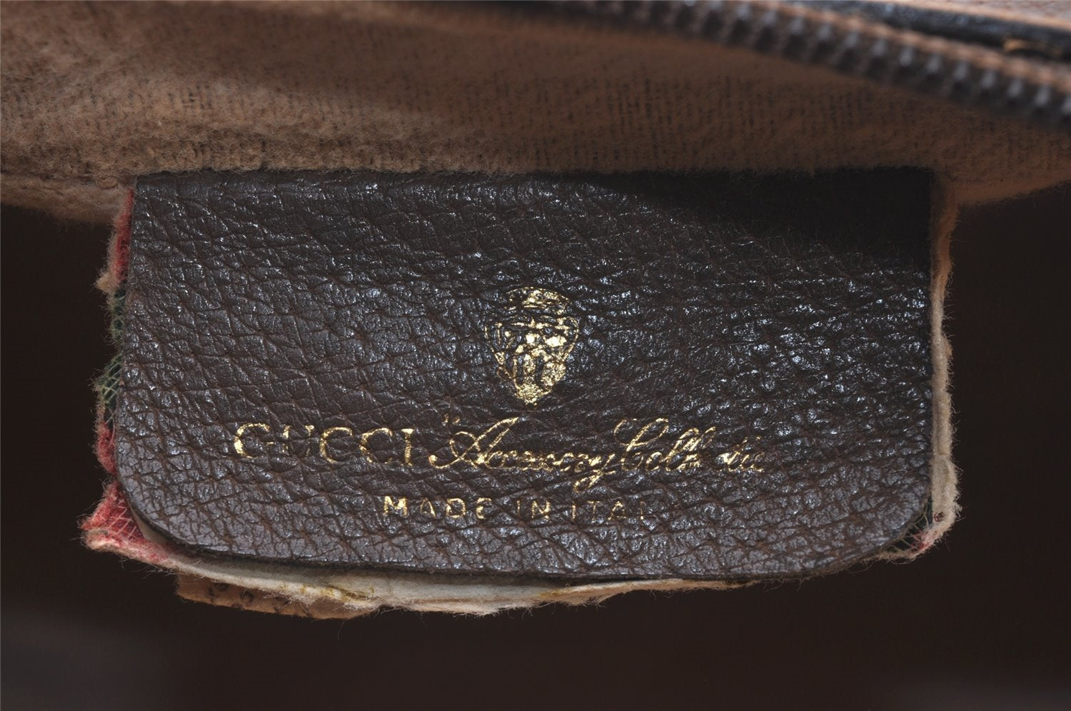 Authentic GUCCI Web Sherry Line Clutch Hand Bag Purse GG PVC Leather Brown 0850I