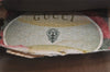 Authentic GUCCI Web Sherry Line Clutch Hand Bag Purse GG PVC Leather Brown 0850I