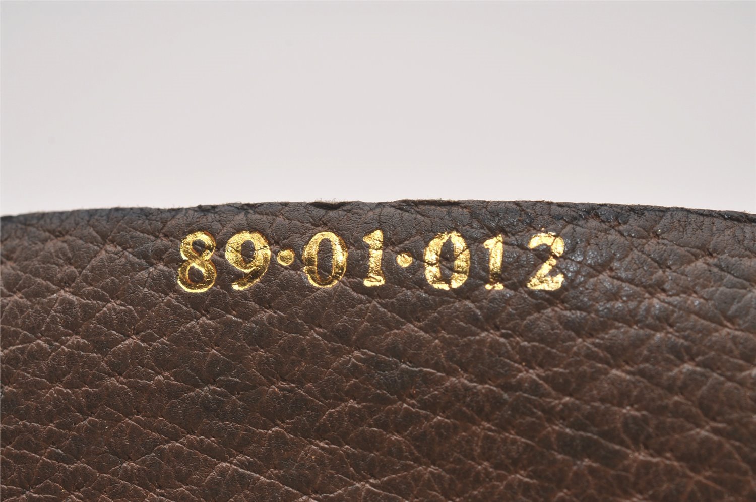 Authentic GUCCI Web Sherry Line Clutch Hand Bag Purse GG PVC Leather Brown 0850I