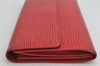 Auth Louis Vuitton Epi Pochette Porte Monnaie Credit Wallet Red M63577 LV 0851K