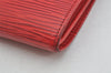 Auth Louis Vuitton Epi Pochette Porte Monnaie Credit Wallet Red M63577 LV 0851K