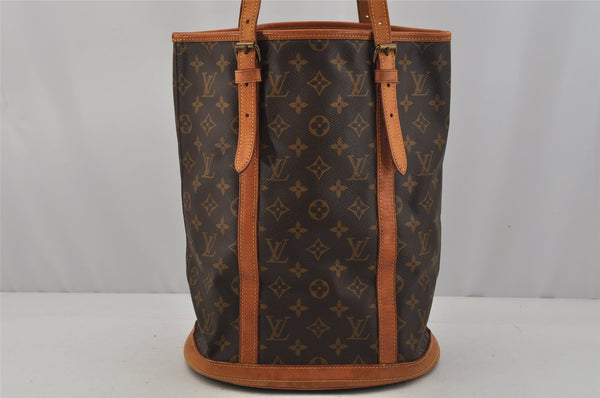 Authentic Louis Vuitton Monogram Bucket GM Shoulder Tote Bag M42236 LV 0852J