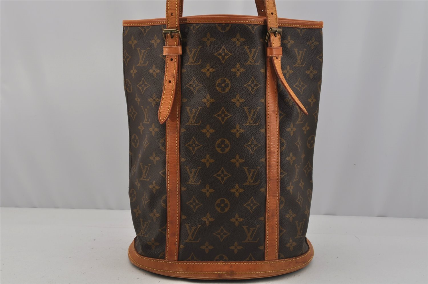 Authentic Louis Vuitton Monogram Bucket GM Shoulder Tote Bag M42236 LV 0852J