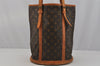 Authentic Louis Vuitton Monogram Bucket GM Shoulder Tote Bag M42236 LV 0852J