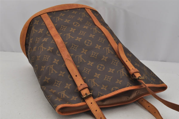 Authentic Louis Vuitton Monogram Bucket GM Shoulder Tote Bag M42236 LV 0852J