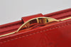 Auth Louis Vuitton Vernis Porte Monnaie Billets Viennois Wallet M91208 Red 0852K