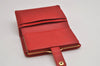 Auth Louis Vuitton Vernis Porte Monnaie Billets Viennois Wallet M91208 Red 0852K