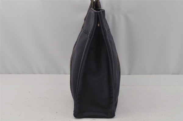 Authentic HERMES Fourre Tout PM Hand Tote Bag Canvas Navy 0853J