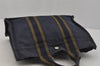 Authentic HERMES Fourre Tout PM Hand Tote Bag Canvas Navy 0853J