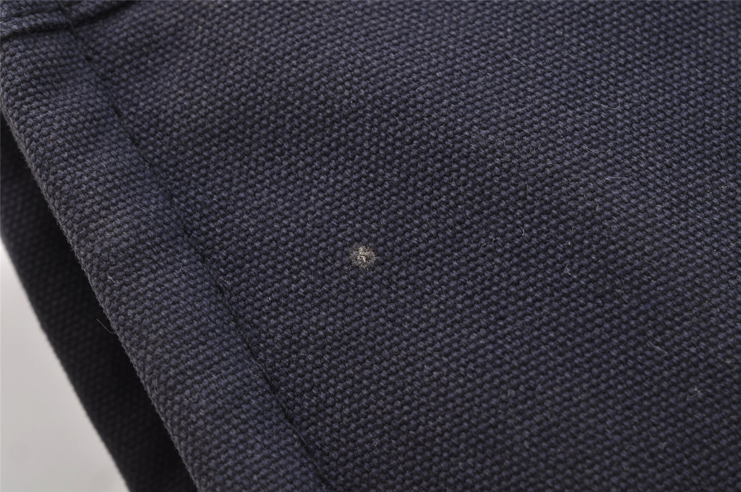 Authentic HERMES Fourre Tout PM Hand Tote Bag Canvas Navy 0853J