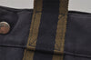 Authentic HERMES Fourre Tout PM Hand Tote Bag Canvas Navy 0853J
