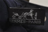 Authentic HERMES Fourre Tout PM Hand Tote Bag Canvas Navy 0853J