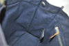 Authentic HERMES Fourre Tout PM Hand Tote Bag Canvas Navy 0853J