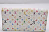 Auth Louis Vuitton Monogram Multicolor Portefeuille Sarah Wallet M93532 LV 0853K