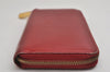 Authentic Louis Vuitton Vernis Zippy Wallet Long Purse Red M91981 LV 0854K