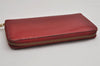 Authentic Louis Vuitton Vernis Zippy Wallet Long Purse Red M91981 LV 0854K