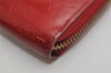 Authentic Louis Vuitton Vernis Zippy Wallet Long Purse Red M91981 LV 0854K