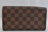 Authentic Louis Vuitton Damier Pochette Porte Monnaie Credit N61725 Wallet 0855K