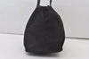 Authentic PRADA Vintage Nylon Tessuto Leather Shoulder Tote Bag Black 0856J