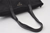 Authentic PRADA Vintage Nylon Tessuto Leather Shoulder Tote Bag Black 0856J