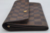 Authentic Louis Vuitton Damier Pochette Porte Monnaie Credit N61725 Wallet 0856K