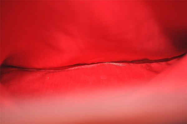 Authentic GUCCI Vintage Bamboo Shoulder Hand Bag Leather Black 0857J