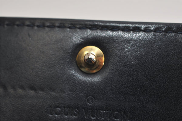 Authentic Louis Vuitton Vernis Portefeuille Sarah Wallet Black M90080 LV 0857K