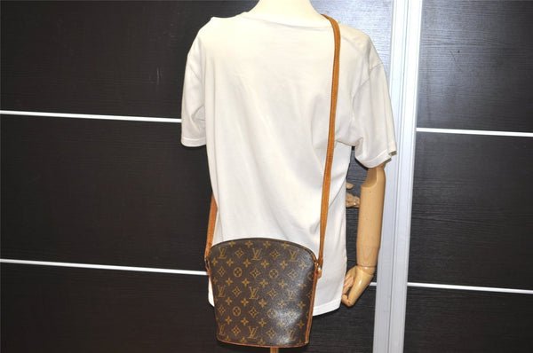 Authentic Louis Vuitton Monogram Drouot Shoulder Cross Body Bag M51290 LV 0858I