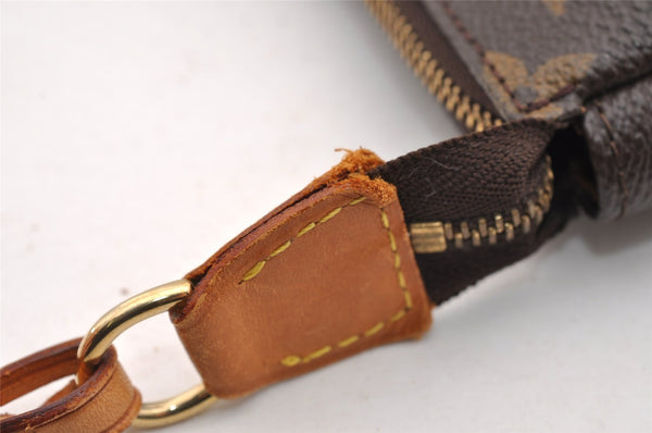 Authentic Louis Vuitton Monogram Pochette Accessoires Pouch M51980 LV 0859I