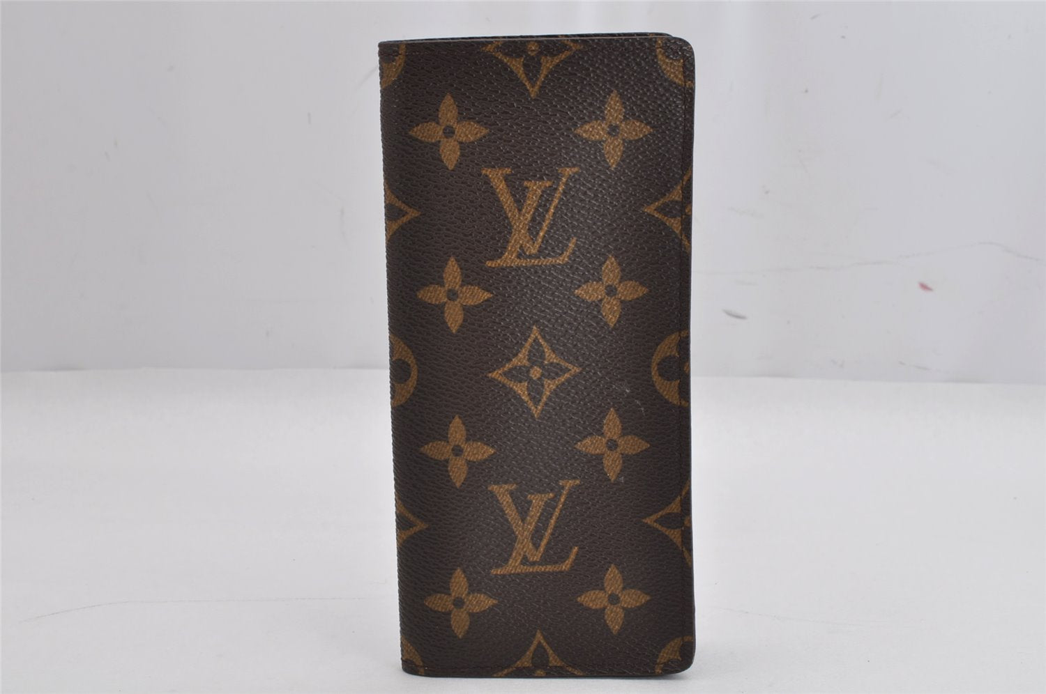 Authentic Louis Vuitton Monogram Etui Lunette Simple M62962 Glasses Case 0859K