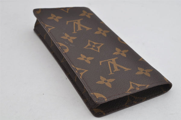 Authentic Louis Vuitton Monogram Etui Lunette Simple M62962 Glasses Case 0859K