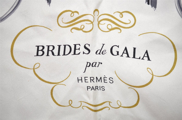 Authentic HERMES Carre 90 Scarf "BRIDES de GALA par" Silk Pink 0861J