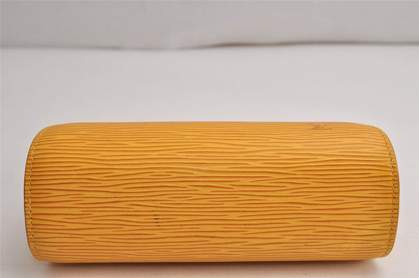 Authentic Louis Vuitton Epi Dauphine Cosmetic Pouch Yellow M48449 Junk 0862K